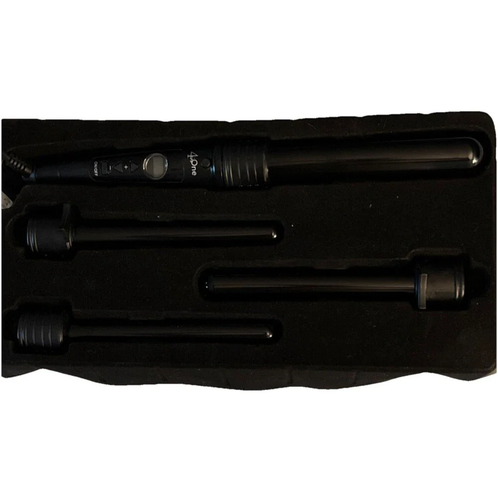 Cortex 4N1 Curling Iron Set Ceramic Interchangeable Barrels 1/2-1 1/2in Open Box